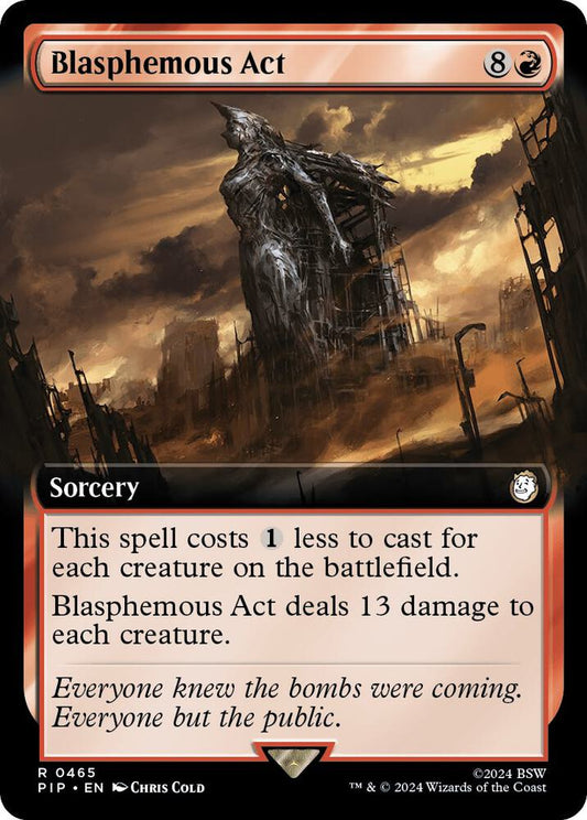 Blasphemous Act (Extended Art) - Universes Beyond: Fallout (PIP) NM