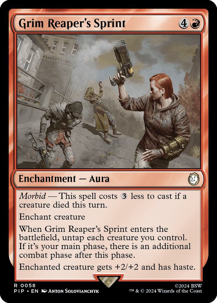 Grim Reaper's Sprint - Universes Beyond: Fallout (PIP) NM *FOIL*