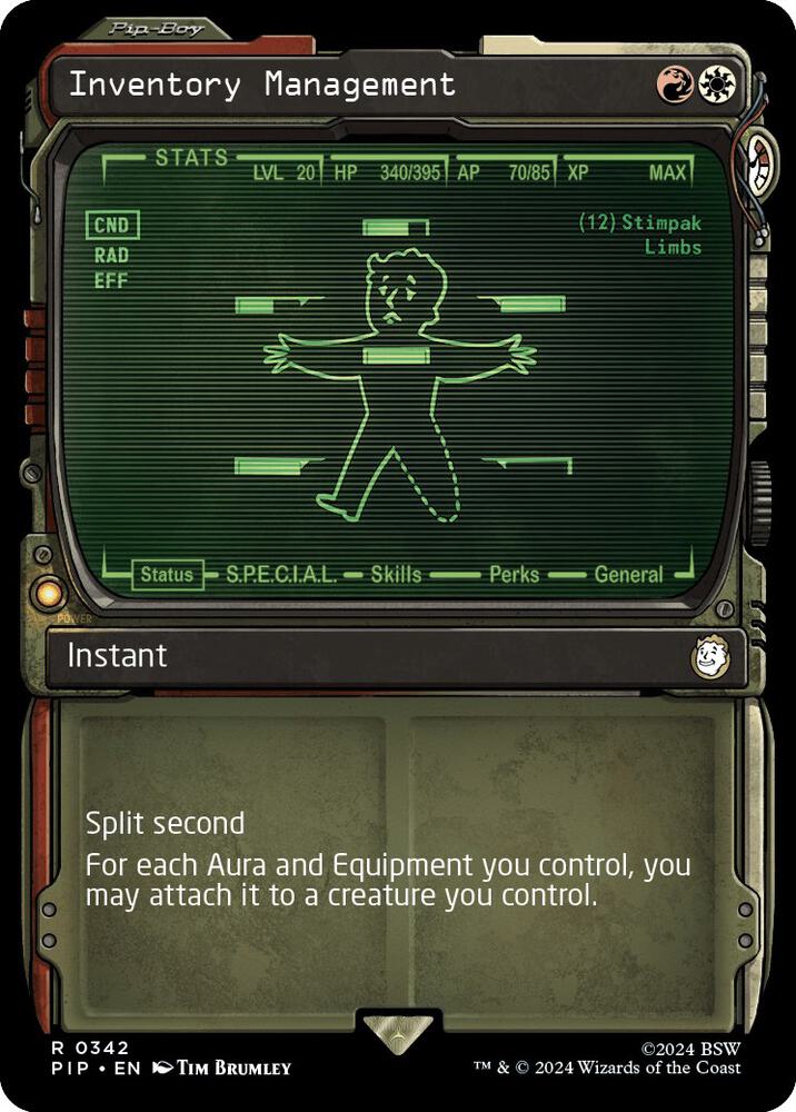 Inventory Management (Showcase) - Universes Beyond: Fallout (PIP) NM
