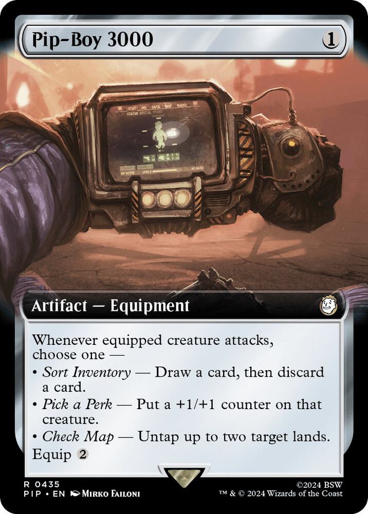 Pip-Boy 3000 (Extended Art) - Universes Beyond: Fallout (PIP) NM