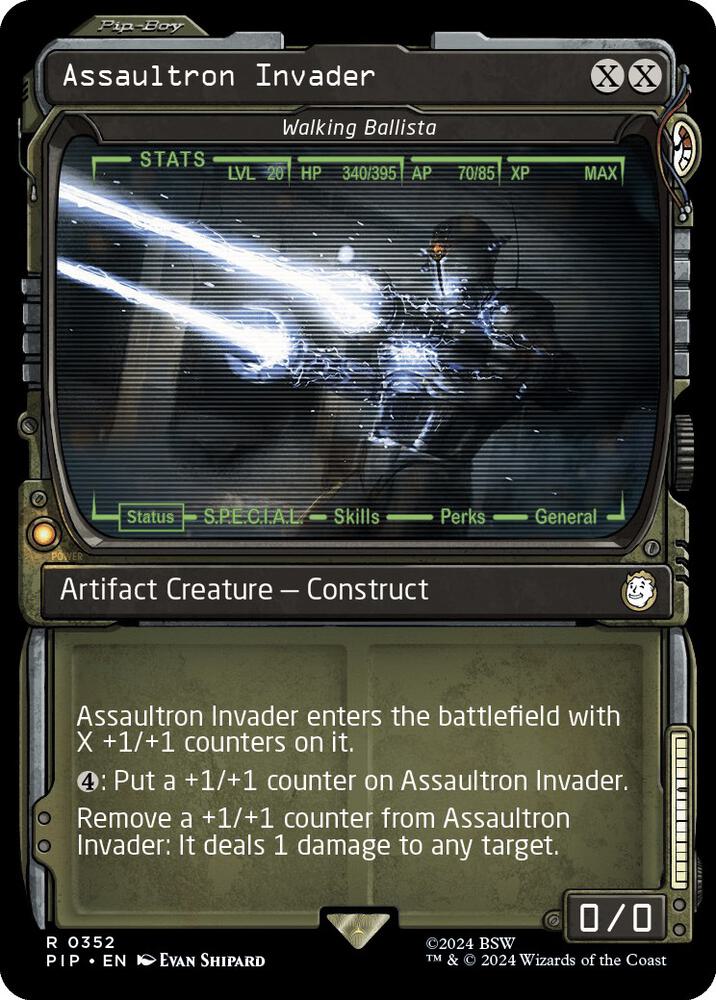 Assaultron Invader - Walking Ballista (Showcase) - Universes Beyond: Fallout (PIP) NM