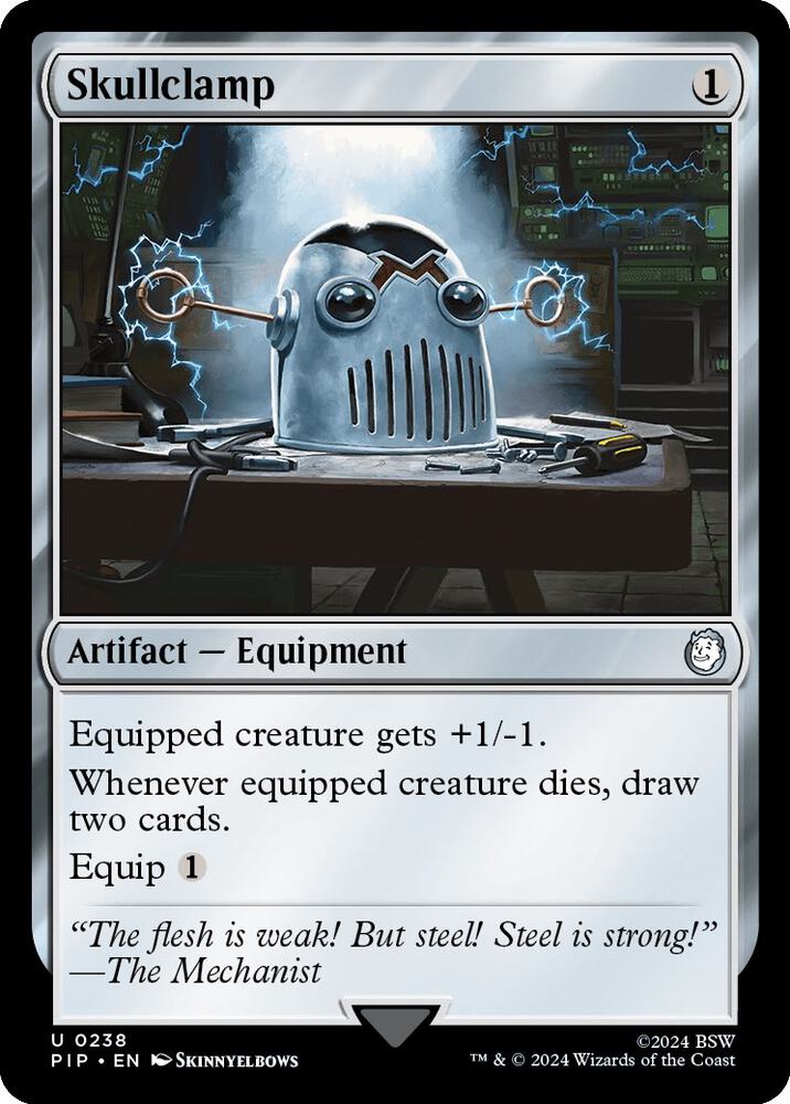 Skullclamp - Universes Beyond: Fallout (PIP) NM