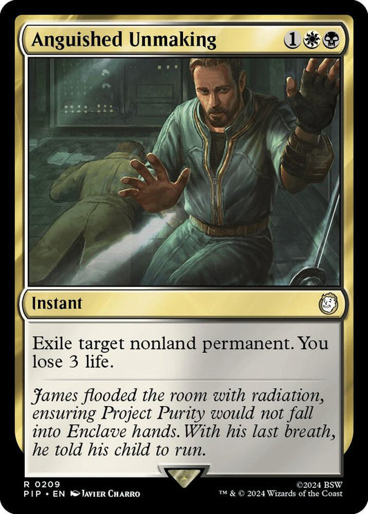 Anguished Unmaking - Universes Beyond: Fallout (PIP) NM