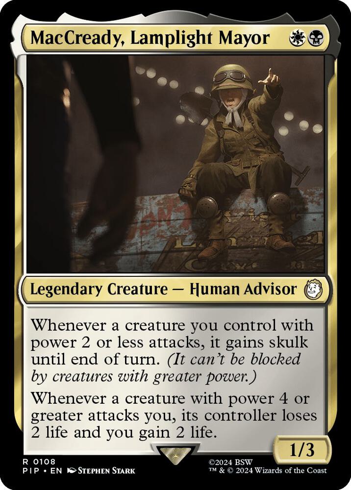 MacCready, Lamplight Mayor - Universes Beyond: Fallout (PIP) NM