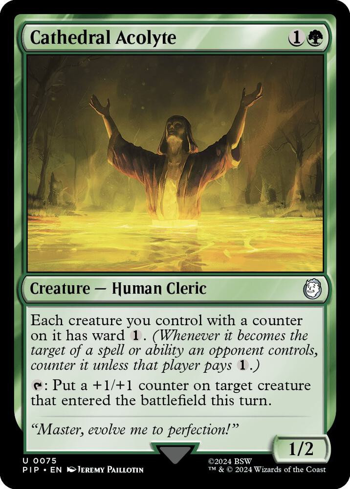 Cathedral Acolyte - Universes Beyond: Fallout (PIP) NM