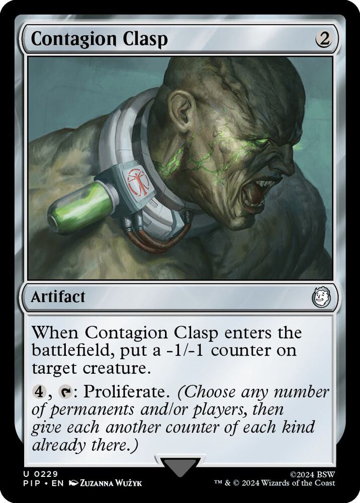 Contagion Clasp - Universes Beyond: Fallout (PIP) NM