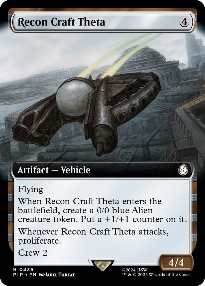 Recon Craft Theta (Extended Art) - Universes Beyond: Fallout (PIP) NM