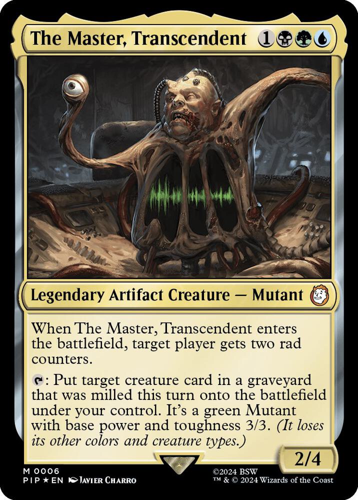 The Master, Transcendent - Universes Beyond: Fallout (PIP) NM *FOIL*