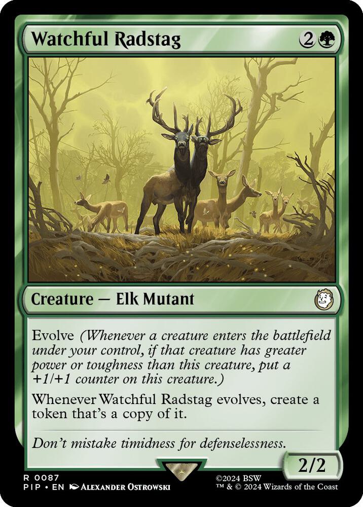 Watchful Radstag - Universes Beyond: Fallout (PIP) NM