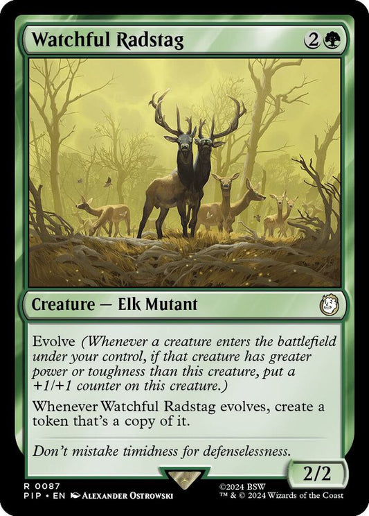 Watchful Radstag - Universes Beyond: Fallout (PIP) NM