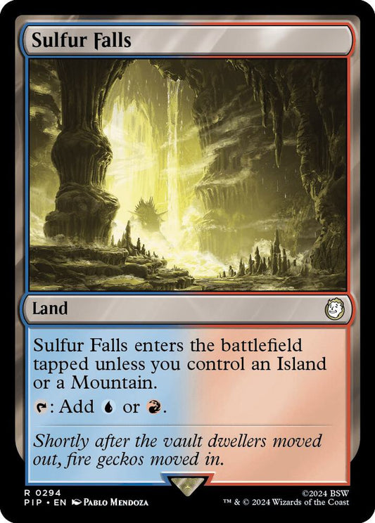 Sulfur Falls - Universes Beyond: Fallout (PIP) NM *FOIL*