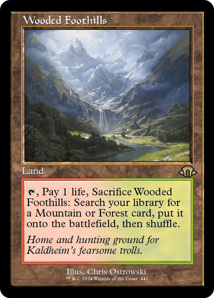 Wooded Foothills (Retro Frame) - Modern Horizons 3 (MH3) NM *FOIL*