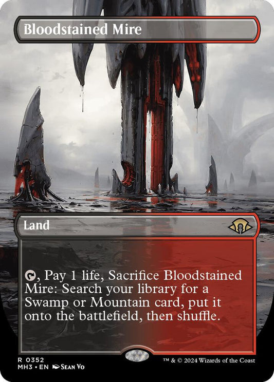 Bloodstained Mire (Borderless) - Modern Horizons 3 (MH3) NM *FOIL*