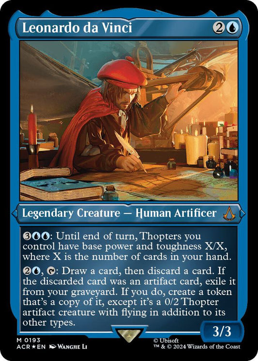 Leonardo da Vinci (Foil Etched) - Universes Beyond: Assassin's Creed (ACR) LP *FOIL*