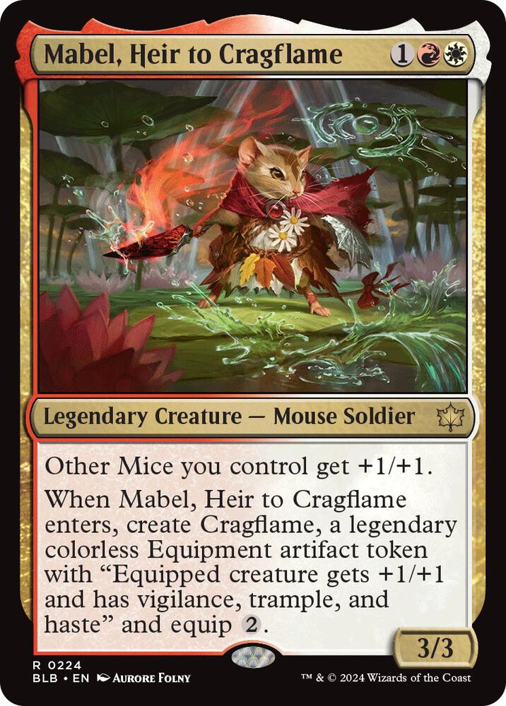 Mabel, Heir to Cragflame - Bloomburrow (BLB) NM *FOIL*