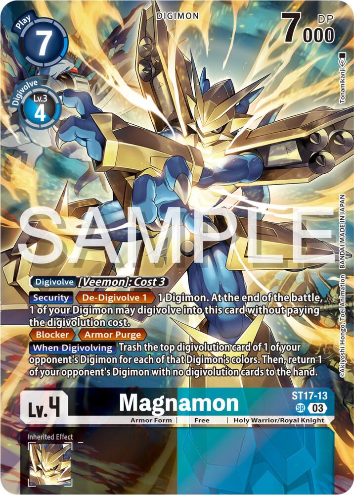 Magnamon - Starter Deck 17: Double Typhoon Advanced Deck Set (ST-17) NM *FOIL*