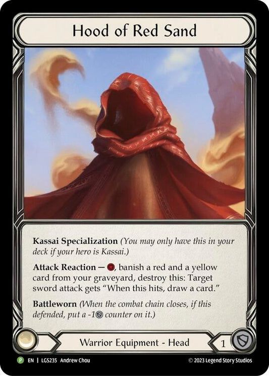 Hood of Red Sand - LGS235 - Flesh and Blood: Promo Cards (PR) LP *Rainbow Foil*