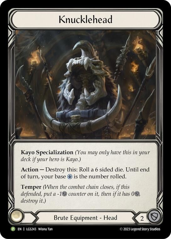 Knucklehead - LGS243 - Flesh and Blood: Promo Cards (PR) Cold Foil NM