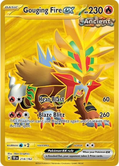 Gouging Fire ex - 214/162 - SV05: Temporal Forces (TEF) NM *FOIL*