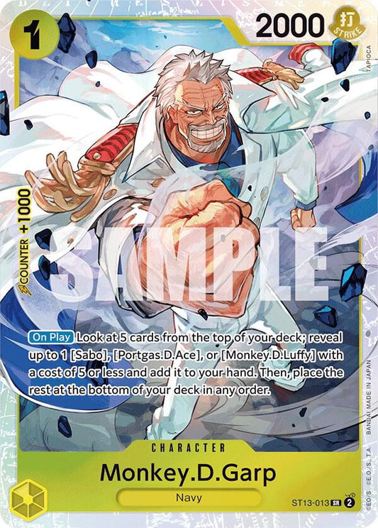 Monkey.D.Garp - Ultra Deck: The Three Brothers (ST-13) NM *FOIL*