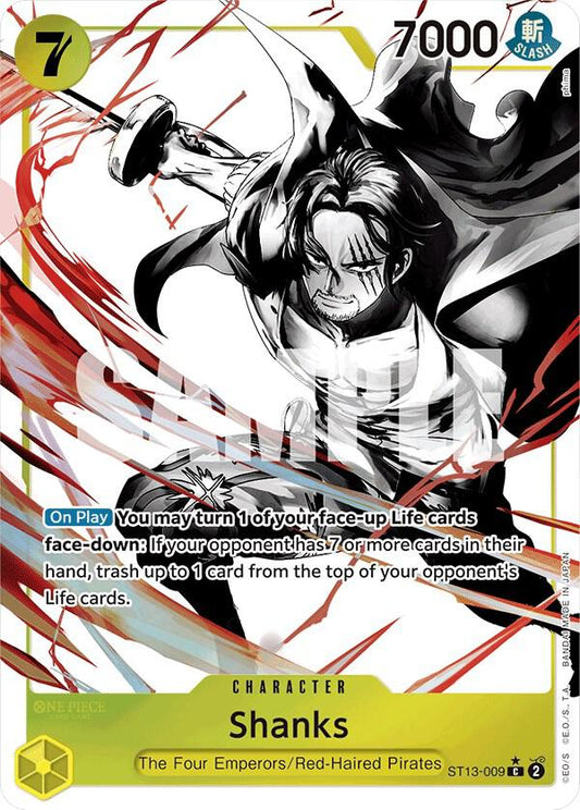 Shanks (Parallel) - Ultra Deck: The Three Brothers (ST-13) NM *FOIL*