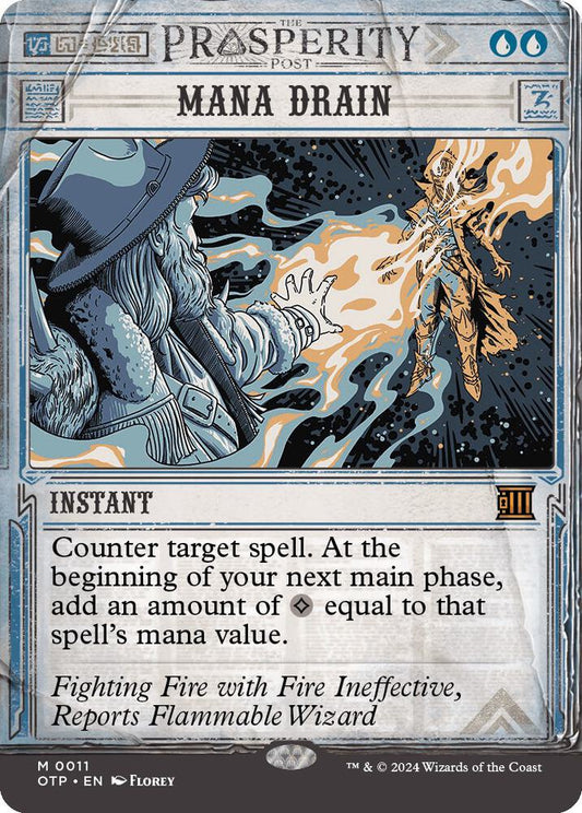 Mana Drain - Outlaws of Thunder Junction: Breaking News (OTP) NM *FOIL*