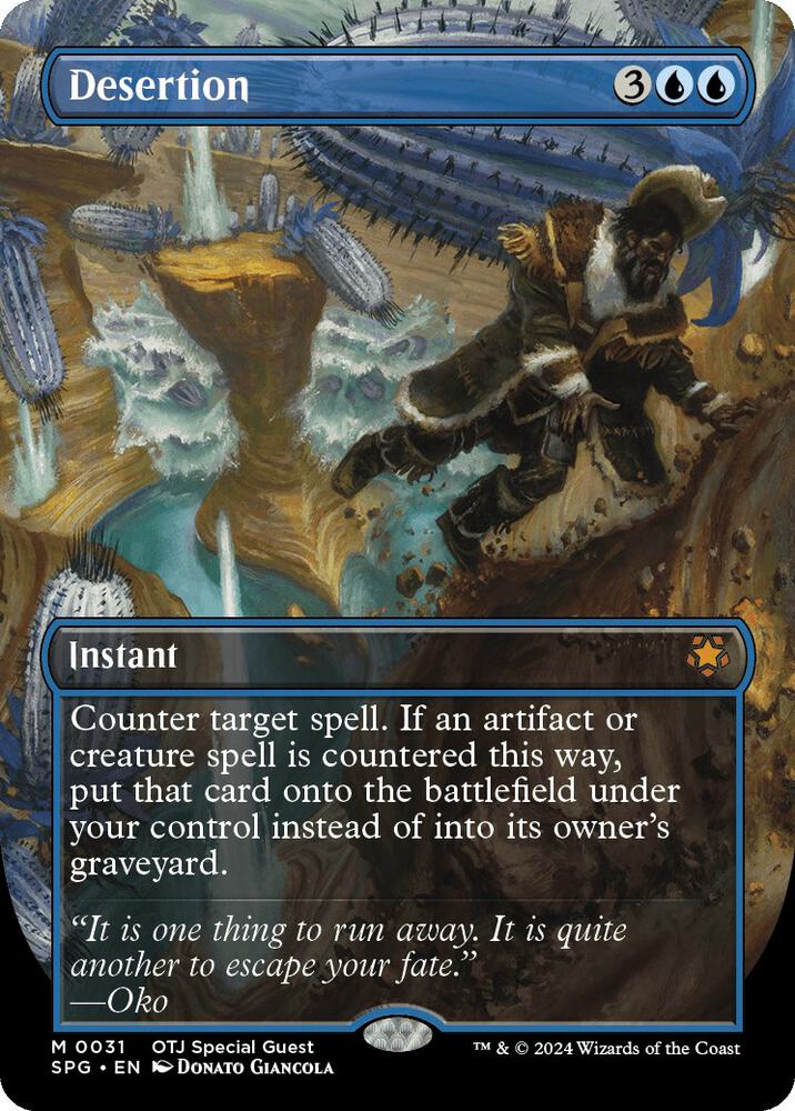 Desertion (Borderless) - Special Guests (SPG) NM *FOIL*