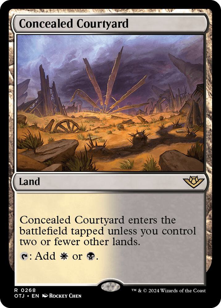 Concealed Courtyard - Outlaws of Thunder Junction (OTJ) NM