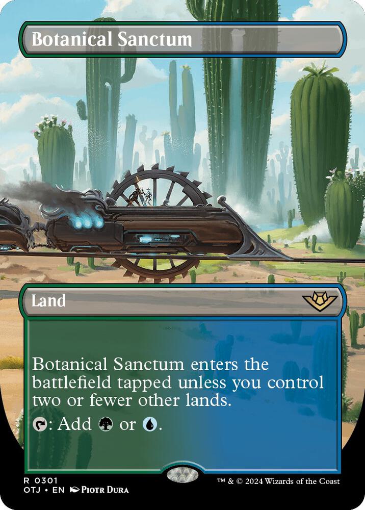 Botanical Sanctum (Borderless) - Outlaws of Thunder Junction (OTJ) NM