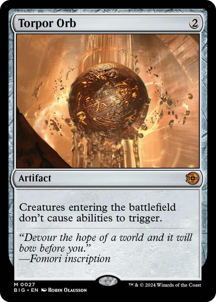 Torpor Orb - Outlaws of Thunder Junction: The Big Score (BIG) NM *FOIL*