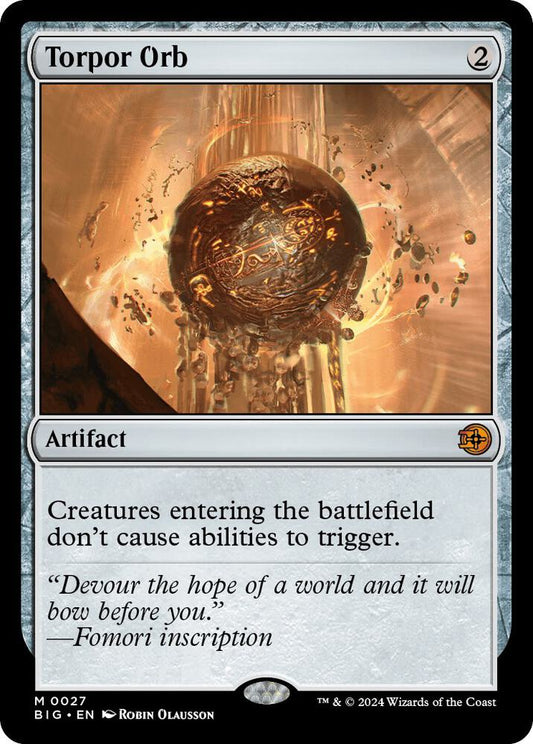 Torpor Orb - Outlaws of Thunder Junction: The Big Score (BIG) NM *FOIL*