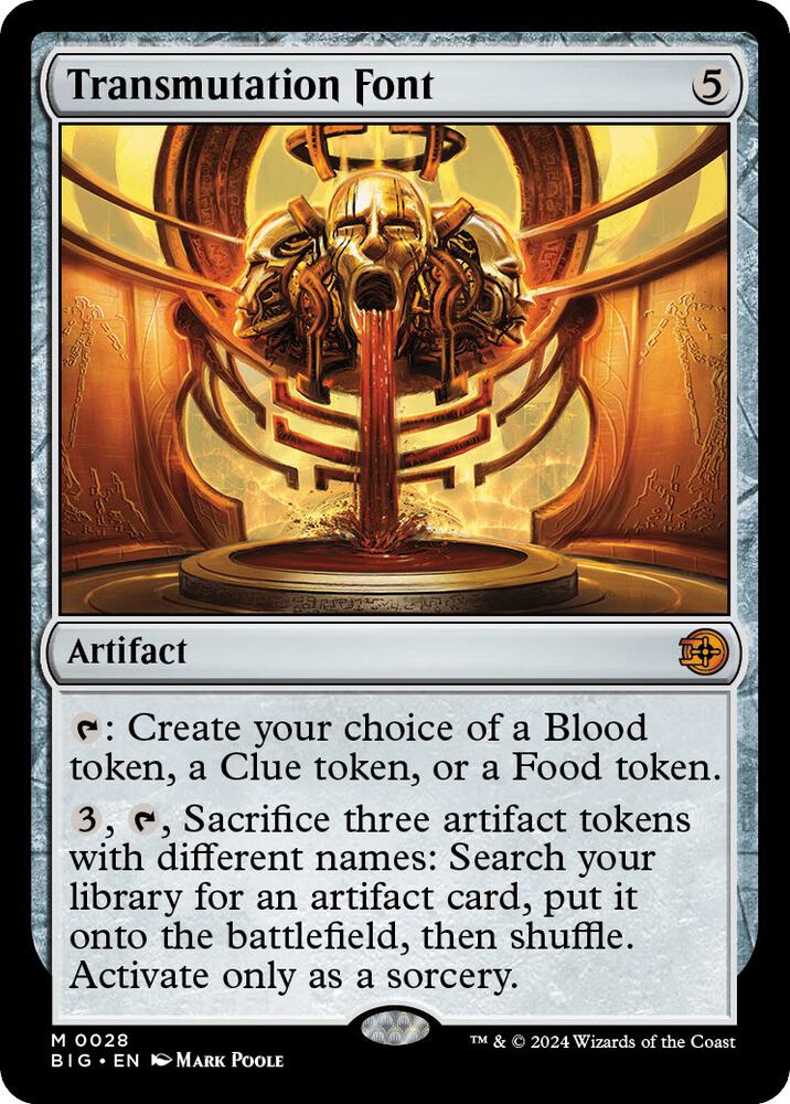 Transmutation Font - Outlaws of Thunder Junction: The Big Score (BIG) NM *FOIL*