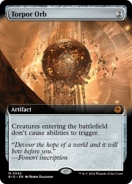 Torpor Orb (Extended Art) - Outlaws of Thunder Junction: The Big Score (BIG) NM