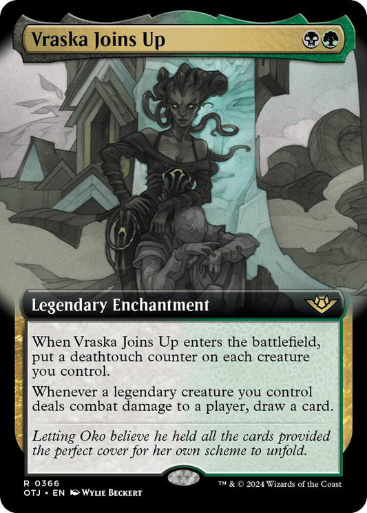 Vraska Joins Up (Extended Art) - Outlaws of Thunder Junction (OTJ) NM *FOIL*