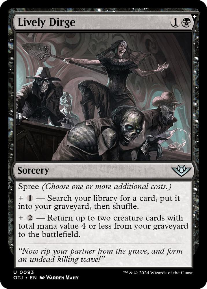 Lively Dirge - Outlaws of Thunder Junction (OTJ) NM *FOIL*