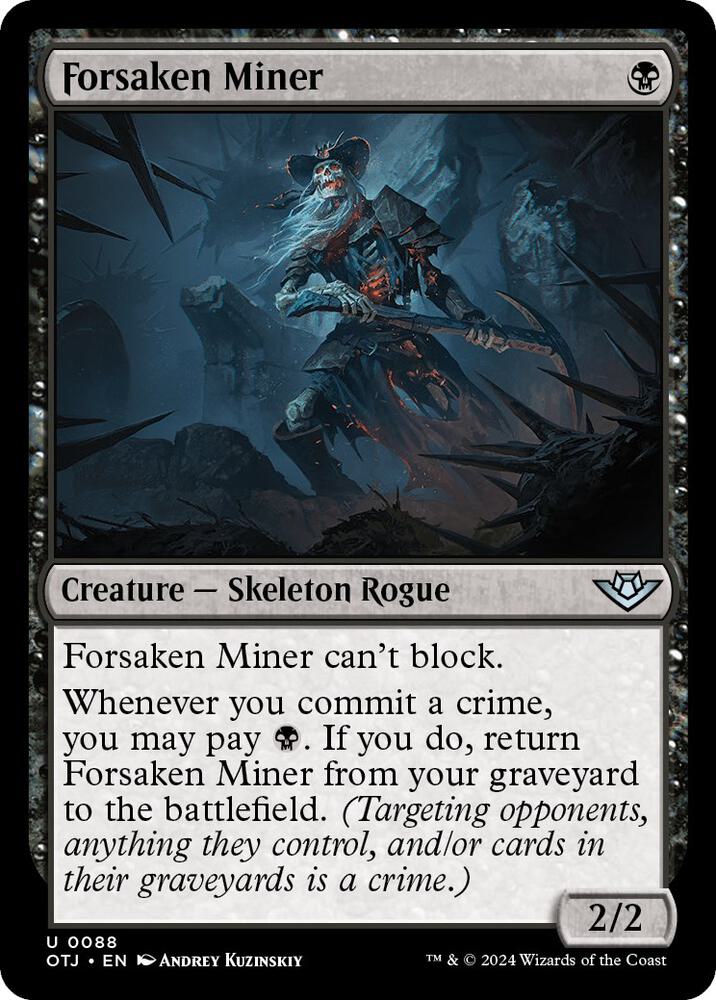 Forsaken Miner - Outlaws of Thunder Junction (OTJ) NM