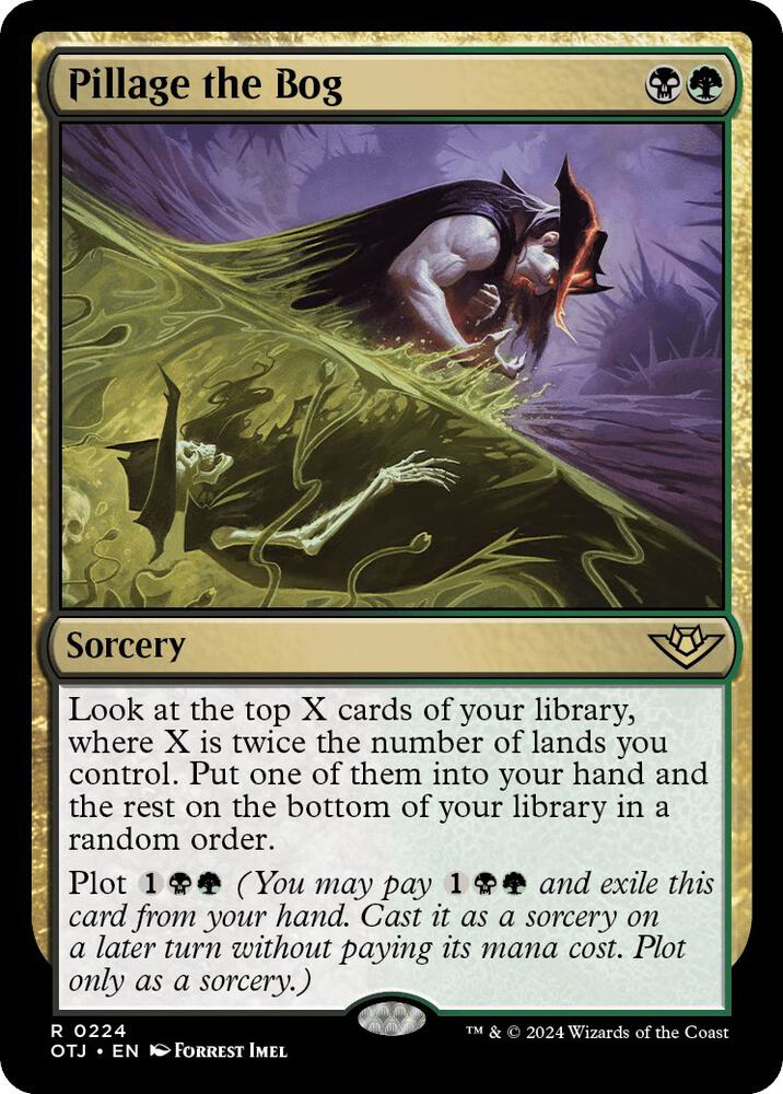 Pillage the Bog - Outlaws of Thunder Junction (OTJ) NM *FOIL*