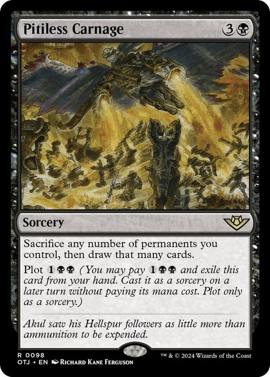 Pitiless Carnage - Outlaws of Thunder Junction (OTJ) NM *FOIL*