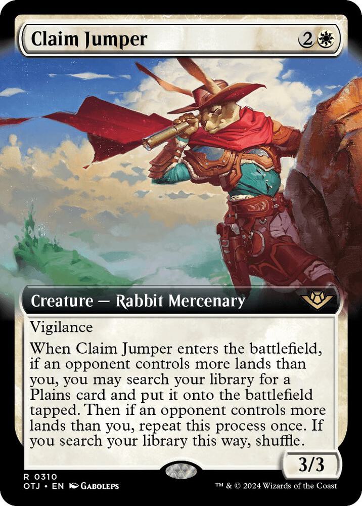 Claim Jumper (Extended Art) - Outlaws of Thunder Junction (OTJ) NM