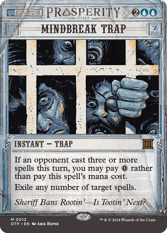 Mindbreak Trap - Outlaws of Thunder Junction: Breaking News (OTP) NM *FOIL*