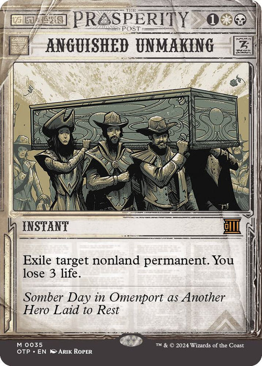 Anguished Unmaking - Outlaws of Thunder Junction: Breaking News (OTP) NM