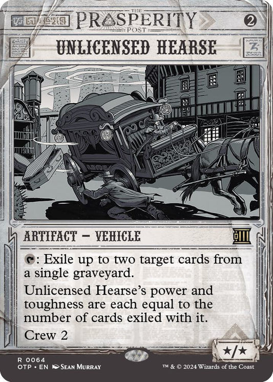 Unlicensed Hearse - Outlaws of Thunder Junction: Breaking News (OTP) NM *FOIL*