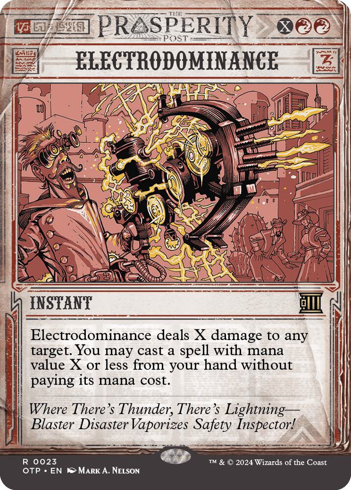 Electrodominance - Outlaws of Thunder Junction: Breaking News (OTP) NM
