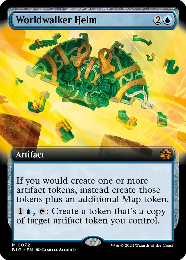 Worldwalker Helm (Extended Art) - Outlaws of Thunder Junction: The Big Score (BIG) NM *FOIL*