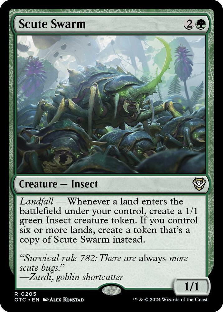 Scute Swarm - Commander: Outlaws of Thunder Junction (OTC) NM