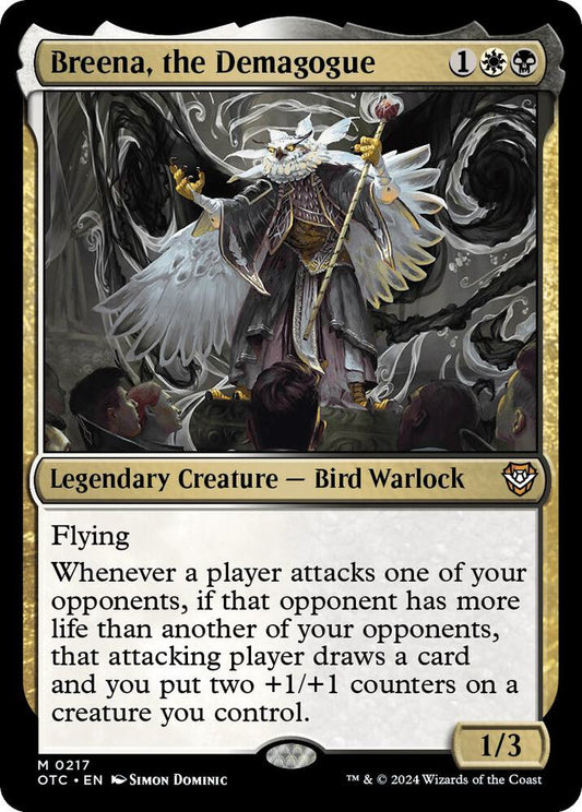 Breena, the Demagogue - Commander: Outlaws of Thunder Junction (OTC) NM