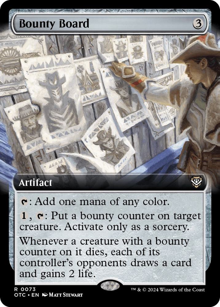 Bounty Board (Extended Art) - Commander: Outlaws of Thunder Junction (OTC) NM