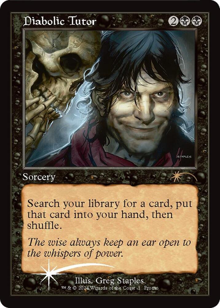 Diabolic Tutor - WPN & Gateway Promos (WPN) NM *FOIL*