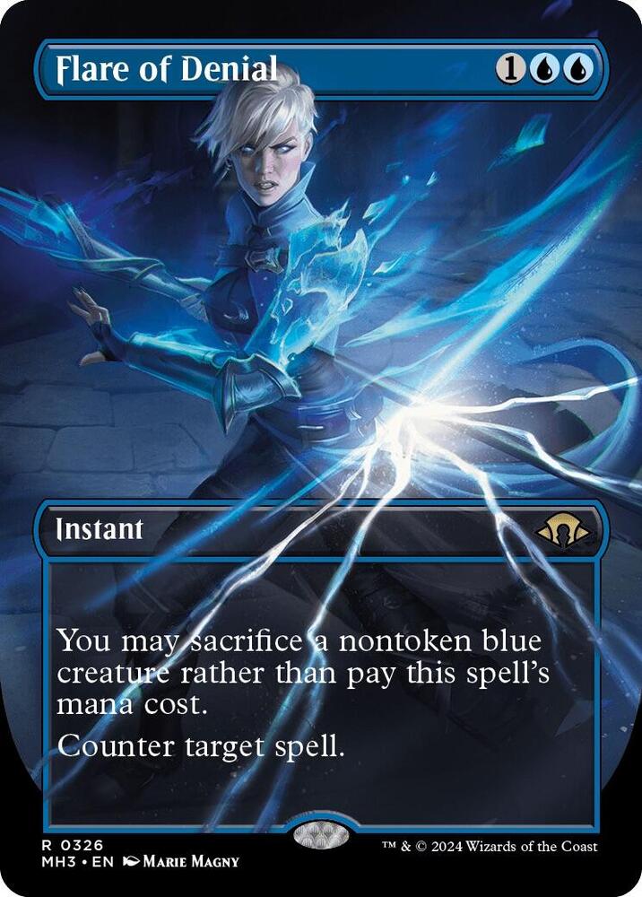 Flare of Denial (Borderless) - Modern Horizons 3 (MH3) NM *FOIL*