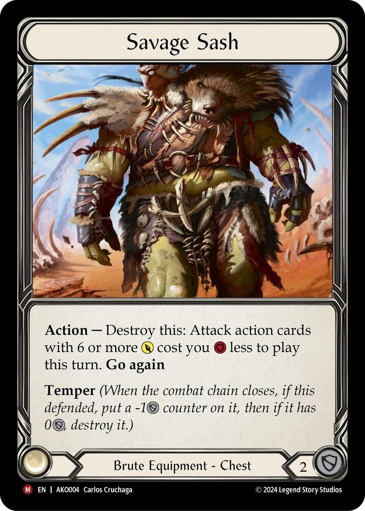 Savage Sash - Armory Deck: Kayo Rainbow Foil NM